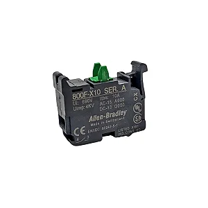 Allen Bradley | Bloco de Contato, 1 Contato Normalmente Aberto (NA). 800F-X10
