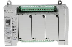 Allen Bradley | Controlador Micro850, 14 entradas 24VDC, 10 saídas a relé, Ethernet. 2080-LC50-24QWB