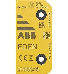 ABB | Atuador codificado de reposição para sensor de segurança Eden 2TLA010029R1200 (Eva Coded)