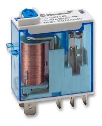 46.61.9.024.0040 | Finder | Relé Industrial Miniatura 1 Contato Reversível 16A 24VDC com Botão Teste