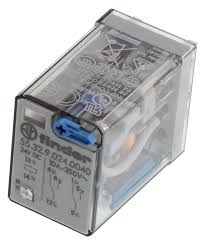 55.32.9.024.0040 | Finder | Relé Industrial DPDT 10A 24VDC com Botão Teste e Indicador