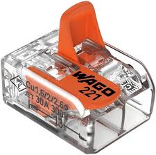 221-612 | WAGO | Conector de Emenda com Alavanca 2 Condutores 6mm² 450V/41A