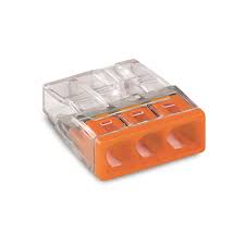 2273-203 | WAGO | Conector de Emenda Compacto PUSH WIRE 3 Condutores 0.5-2.5mm² 450V/24A