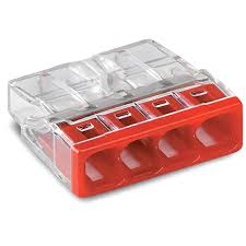 2273-204 | WAGO | Conector de Emenda Compacto PUSH WIRE 4 Condutores 0.5-2.5mm²