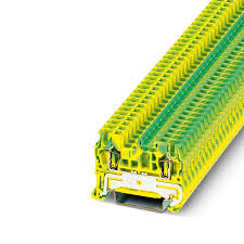 3031238 | Phoenix Contact | Borne Terra ST 2.5-PE Conexão Mola Verde-Amarelo