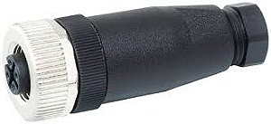 7000-12911-0000000 | Murr Elektronik | Conector M12 Fêmea Reto Montável 4 Pinos Terminais Parafuso