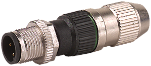 7000-12741-0000000 | Murr Elektronik | Conector M12 Macho Angular Montável 4 Pinos Terminais Parafuso