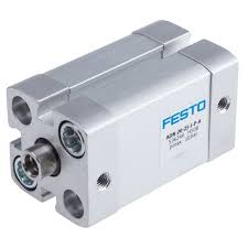 ADN-20-25-I-P-A | Festo | Cilindro Pneumático Compacto ISO 21287 Ø20mm Curso 25mm Rosca Fêmea Amortecimento Elástico Mag
