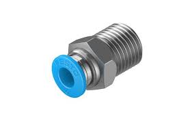 QS-1/4-6 | Festo | Conexão Pneumática Reta Macho QS-1/4-6 R1/4 Tubo 6mm