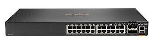 JL724A | Aruba | Switch CX 6200F 24 Portas Gigabit + 4 SFP+ 10G Empilhável Camada 3