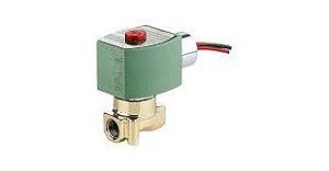 8262H013 | Asco | Válvula Solenoide 2/2 Vias NF Corpo Latão 1/8" NPT Ação Direta Vedação NBR