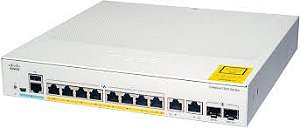 C1000-8P-2G-L | Cisco Systems | Switch Catalyst 1000 8 Portas 10/100/1000 PoE+ 67W + 2 Portas SFP 1G Fanless