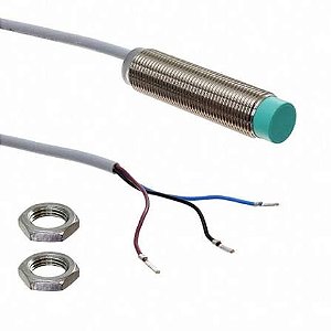 NBN4-12GM50-E2 | Pepperl+Fuchs | Sensor Indutivo M12 Não Faceado 4mm PNP NO Cabo 2m