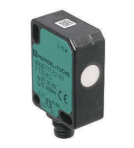 UB100-F77-E2-V31 | Pepperl+Fuchs | Sensor Ultrassônico Miniatura F77 Alcance 100mm Saída PNP Conector M8