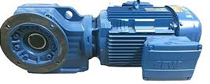 KA87 DRN160M4 | SEW-EURODRIVE | Motoredutor Ortogonal KA87 DRN160M4 Eixo Vazado 60mm Motor 7.5kW Torque 3000Nm