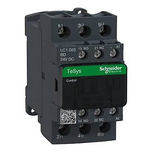 LC1D25M7 | Schneider Electric | Contator TeSys D 25A 3 Polos 1NA+1NF Bobina 220V AC