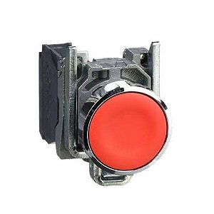 XB4BVB4 | Schneider Electric | Sinalizador Luminoso Metálico LED Vermelho 24V AC/DC