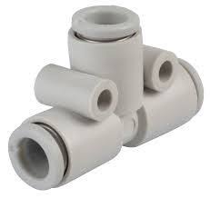 KQ2T08-00A | SMC | Conector Tê União 3 Saídas Tubo 8mm