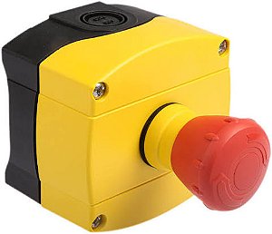 800F-1YMD54 | Allen-Bradley | Estação de Parada de Emergência Montada Caixa Amarela Botão 40mm 1NC