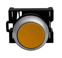 M22-D-Y | Eaton | Cabeçote de Botão de Impulso M22 Faceado Amarelo M22-D-Y