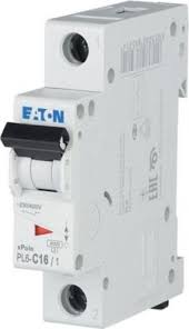 PL6-C16/1 | Eaton | Mini Disjuntor PL6 16A 1 Polo Curva C 6kA