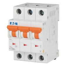 PL7-C63/3 | Eaton | Mini Disjuntor PL7 63A 3 Polos Curva C 10kA
