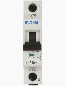 FAZ-C2/1 | Eaton | Mini Disjuntor FAZ 2A 1 Polo Curva C 15kA