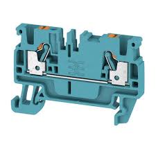 1521880000 | Weidmüller | Borne de Passagem A2C 2.5 BL - Conexão PUSH IN 0.5-2.5mm² 800V 24A