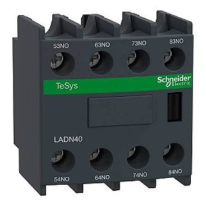 LADN40 | Schneider Electric | Bloco de Contato Auxiliar Frontal 4NA LADN40