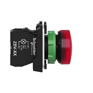 XB5AVB4 | Schneider Electric | Sinalizador Luminoso Plástico Completo LED Vermelho 24V AC/DC