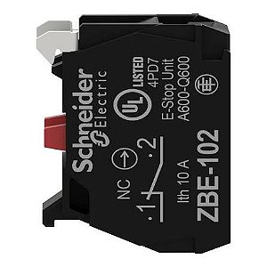 ZBE102 | Schneider Electric | Bloco de Contato Avulso 1NF Terminais Parafuso ZBE102