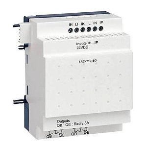 SR3XT101BD | Schneider Electric | Módulo Expansão Zelio 10 I/O Digitais 24VDC SR3XT101BD