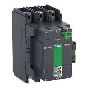 LC1G185KUEN | Schneider Electric | Contator TeSys Giga 185A 3 Polos Bobina 100/250V AC/DC