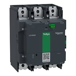 LC1G500KUEN | Schneider Electric | Contator TeSys Giga 500A 3 Polos Bobina 100/250V AC/DC