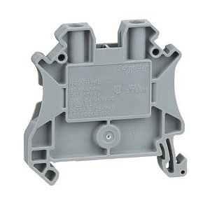 NSYTRV42 | Schneider Electric | Borne de Passagem 4mm² Cinza com Mola NSYTRV42