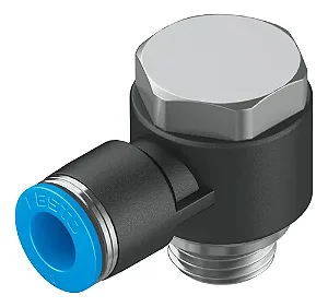 QSLV-1/4-8 | Festo | Distribuidor Múltiplo em L 1 Entrada R1/4 2 Saídas Tubo 8mm