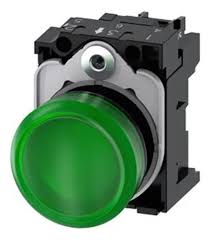 3SU1102-6AA40-1AA0 | Siemens | Sinalizador Luminoso LED Verde 24V AC/DC Lente Lisa