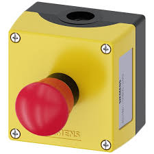 3SU1801-0NB00-2AA2 | Siemens | Botão de Emergência E-Stop Completo Carcaça Metálica 1NC