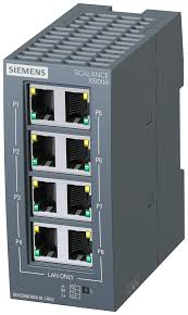 6GK5008-0BA00-1AA3 | Siemens | SCALANCE X008 Switch Unmanaged 8 Portas RJ45 10/100 Mbps IP30 24V DC