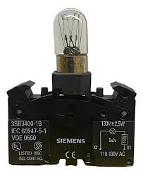 3SB3400-1B | Siemens | Sinaleiro LED Vermelho 24V AC/DC - 3SB3400-1B