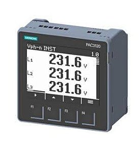 7KM3220-1BA01-1DA0 | Siemens | SENTRON PAC3220 Multimedidor 96x96mm LCD 3 Fases 480/277V 5A 2x Ethernet PROFINET