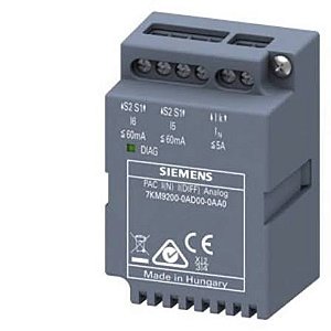 7KM9200-0AD00-0AA0 | Siemens | SENTRON PAC Módulo Expansão 2x 4-20mA Analógico Plug-in PAC3200/4200