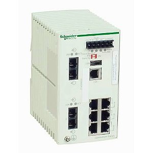TCSESM083F2CU0 | Schneider Electric | Switch Ethernet Industrial Gerenciável 8 Portas Cobre 2 Combo TCSESM083F2CU0