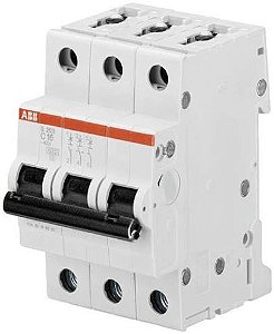 S203-C32 | ABB | Minidisjuntor S203 3P 32A Curva C