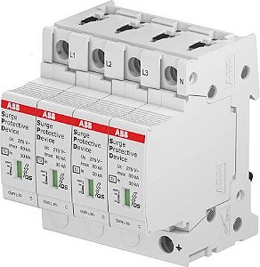 OVR T1-T2 3N 12.5-275s P | ABB | Protetor de Surto SPD T1+T2 3P+N 12.5kA 275V