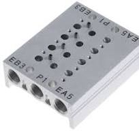 SS5Y3-20-04 | SMC | Manifold Pneumático SY3 4 Estações Body Port SS5Y3-20-04
