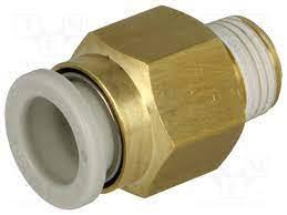 KQ2H08-01AS | SMC | Conector Pneumático Macho 1/8 NPT x Tubo 8mm