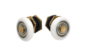 2 Roldanas Para Box Janela Porta De Vidro - Regulável Metal