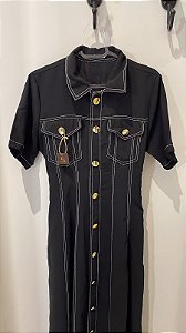 VESTIDO AMARRAR PRETO TAM: M