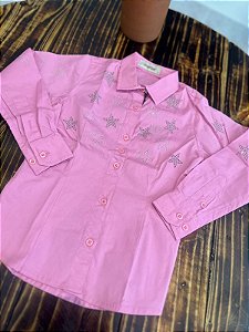 CAMISETE MANGA LONGA INFANTIL V25-2510 ESTRELA